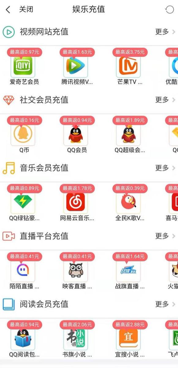 淘客APP，淘客返利系统开发，娱乐充值功能介绍