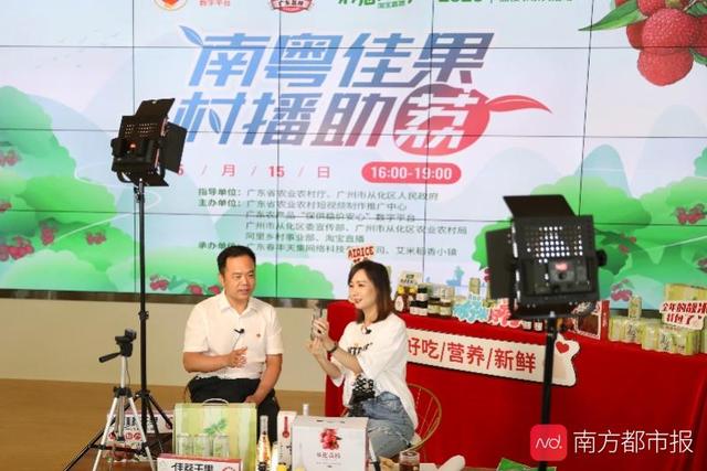 广州从化区长直播带货，为荔枝打call，3小时成交额313万
